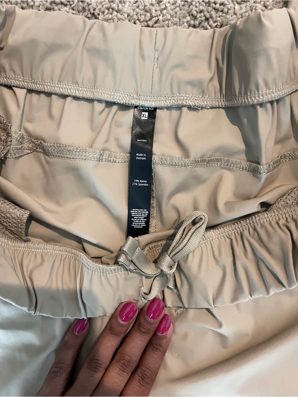 Apana Beige Men's Joggers with Elastic Waist - Picture 5 of 8